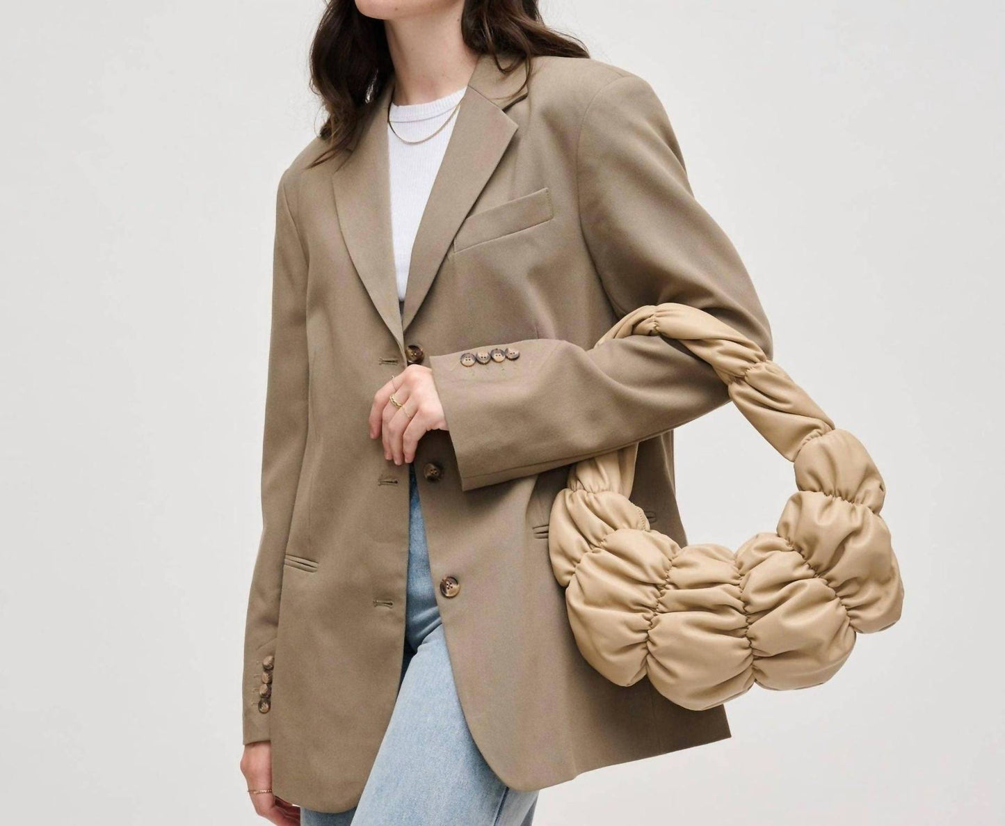 Urban Expressions - Stella Puffy Quilted Vegan Leather Clutch