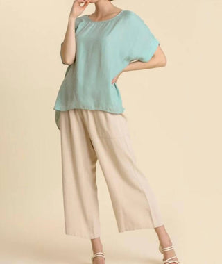 Umgee - Animal Jacquard Dolman Sleeve Top