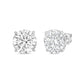 Diana M Jewels - 8.09 Cts Round Lab Diamond Stud Earrings