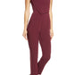 Women's Ali & Jay Sleeveless Slim Leg Asymmetrical Jumpsuit, Size Small - Red