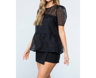 Thml - Mesh Short Sleeve Top