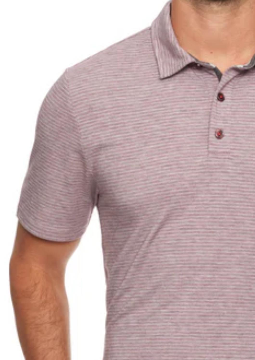 Flags & Anthem - Brookline Striped Performance Polo Shirt