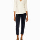 Topshop - V-Neck 3/4 Sleeve Belted Crepe Wrap Blouse
