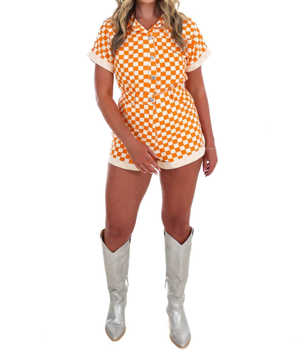 Day + Moon - Gameday Fit Check Denim Romper