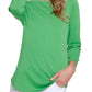 Multiples - 3/4 Sleeve Tulip Hem Top