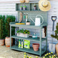 TOPMAX 65" Large Wooden Farmhouse Rustic Outdoor Potting Bench Table