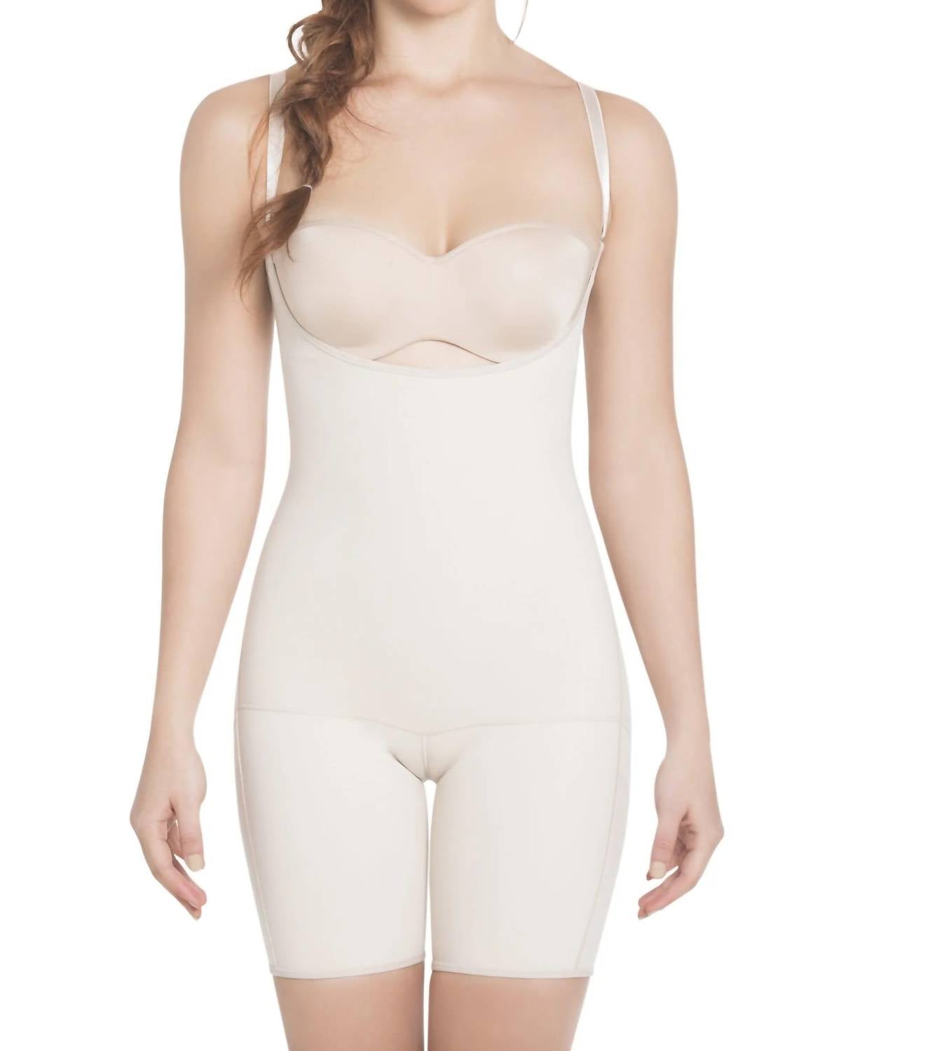 Siluets - Mid-thigh Full Body Shaper For Women – Adjustable Straps And Firm Compression