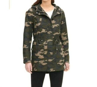 Levi'S - The Jess Cotton Fishtail Camo Print Hooded Parka Jacket