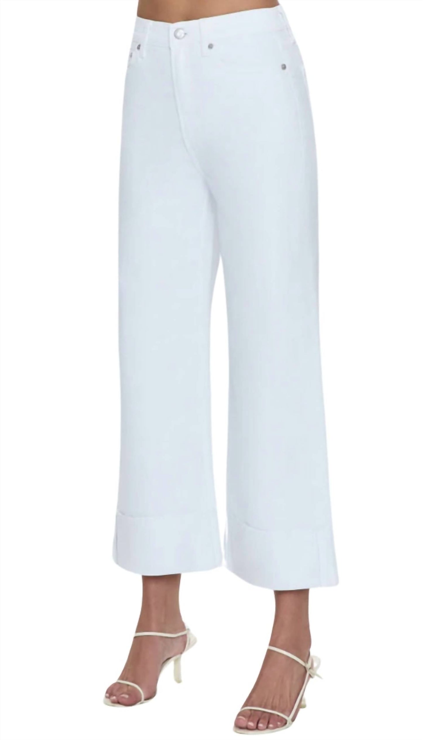 Pistola - Lana Crop-cuff High Rise Wide Pants