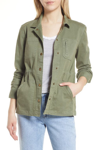 Caslon Utility Jacket - Green Sorrel