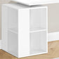 Computer Desk with Left/Right Setup and Storage Shelves