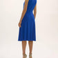 Joseph Ribkoff - Ruched Sleeveless A-line Dress