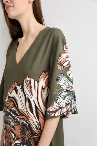 Las Sureñas - Johana Tiger Long Dress