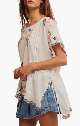 Free People - Danielle Embroidered Top