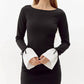 Adelyn Rae - Vicki Contrast Cuff Mini Dress