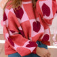 1 The Woman - Hearts Everywhere Sweater