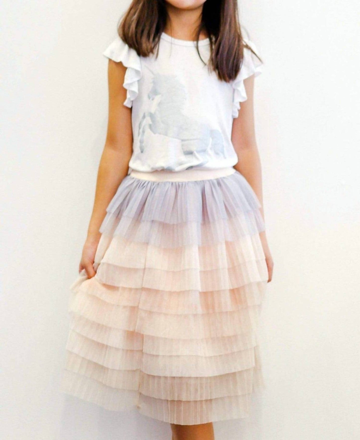 Eva Franco - Girls Cake Tiered Tulle Skirt