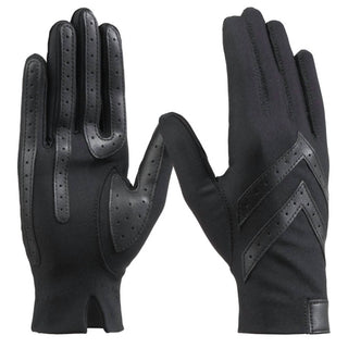 Isotoner - Women's Spandex Shortie Glove With Chevron Detail