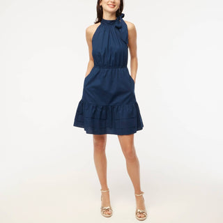 J.Crew - Poplin Halter-neck Mini Dress