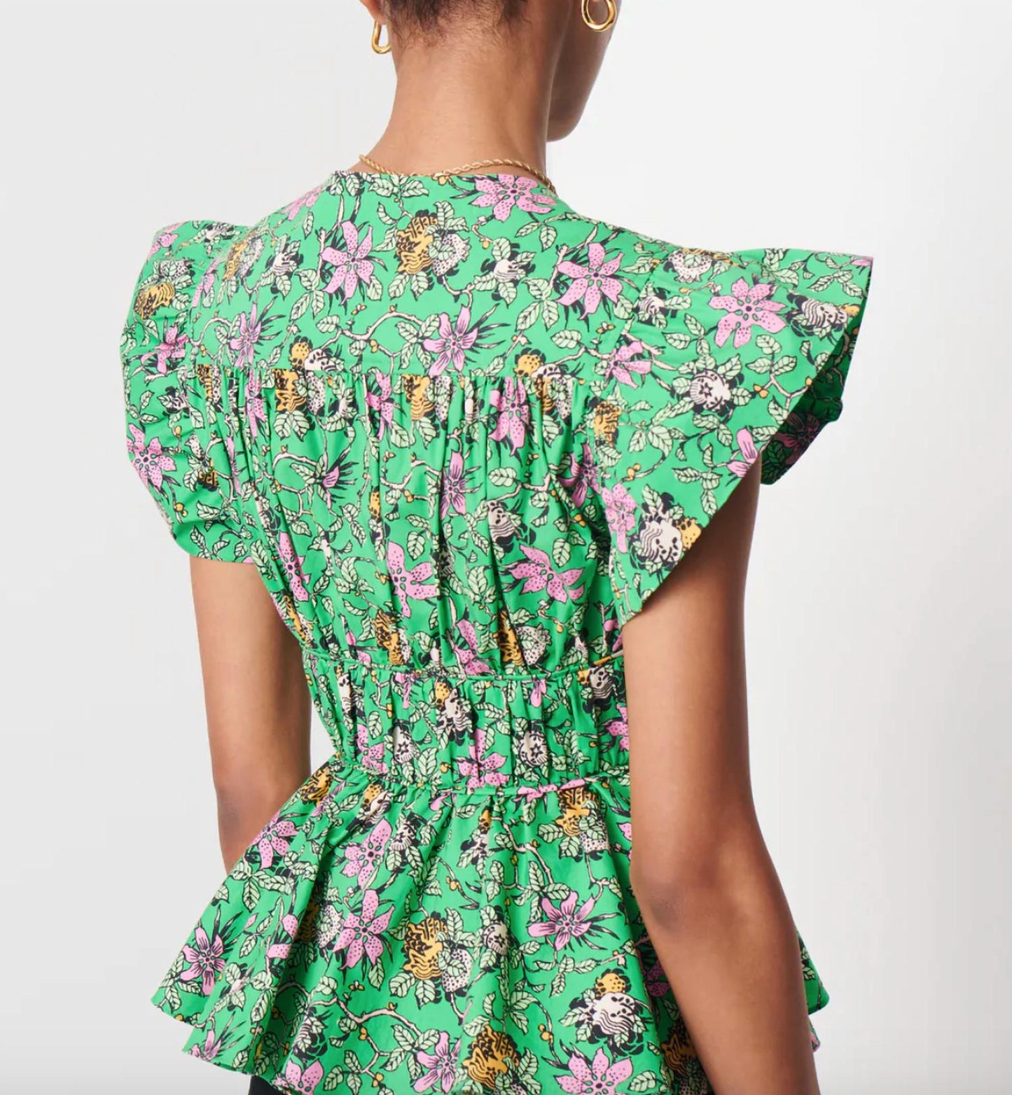 Derek Lam 10 Crosby - Roselyn Ruffle Sleeve Top