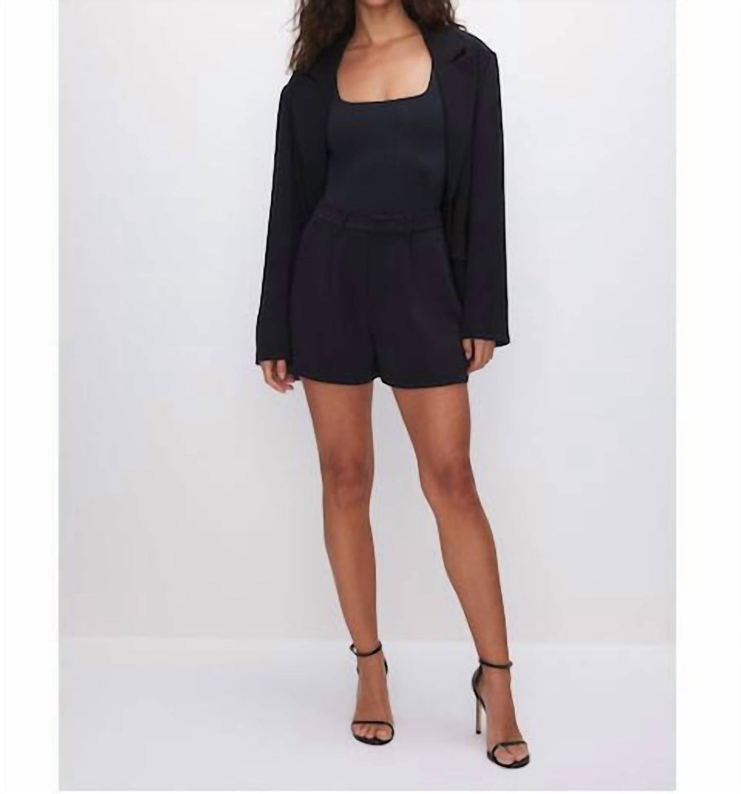 Good American - Luxe High Waist Trouser Shor