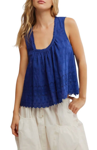 Free People - Marina Eyelet Tank Top