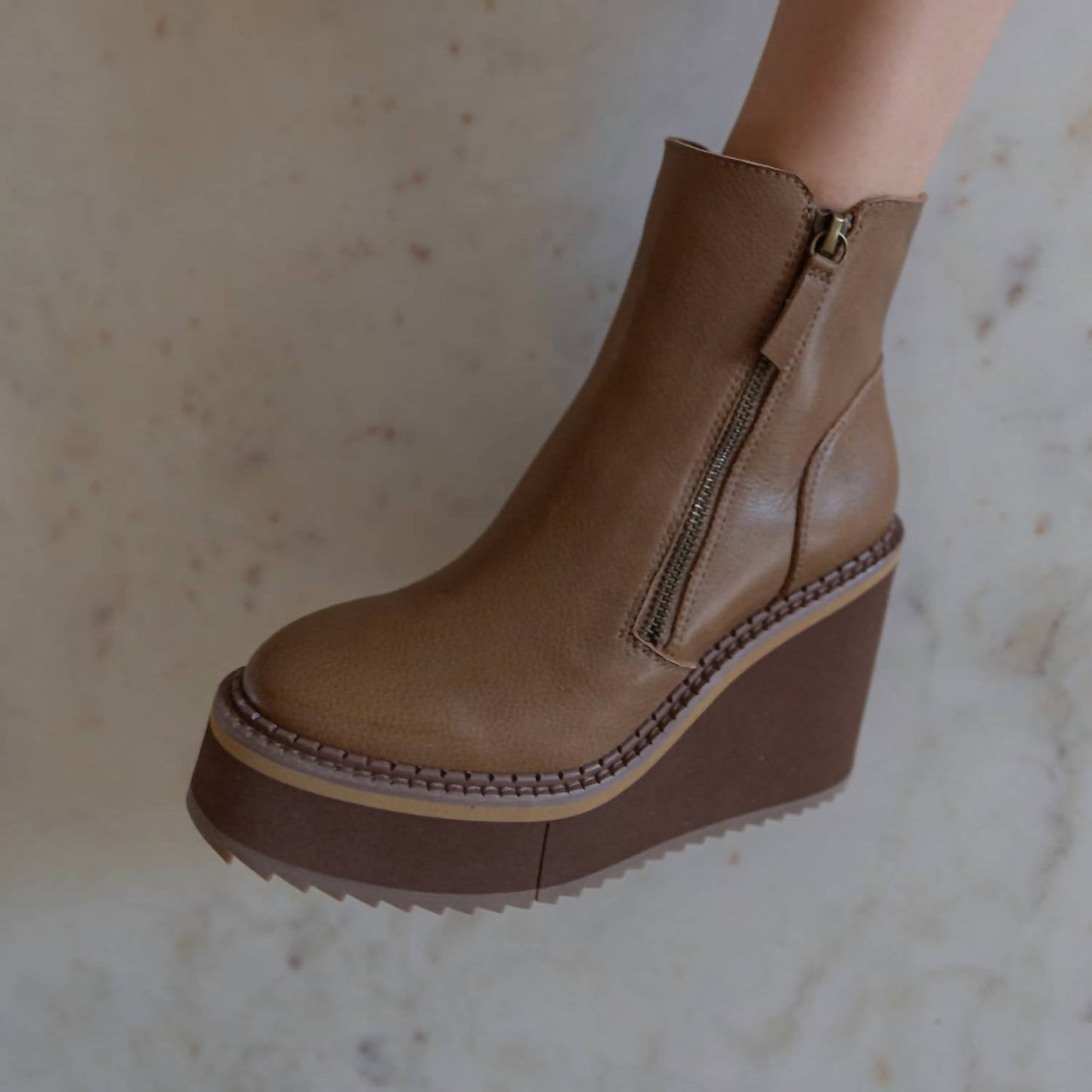 Naked Feet - Women's Avail Platform Wedge Ankle Boot