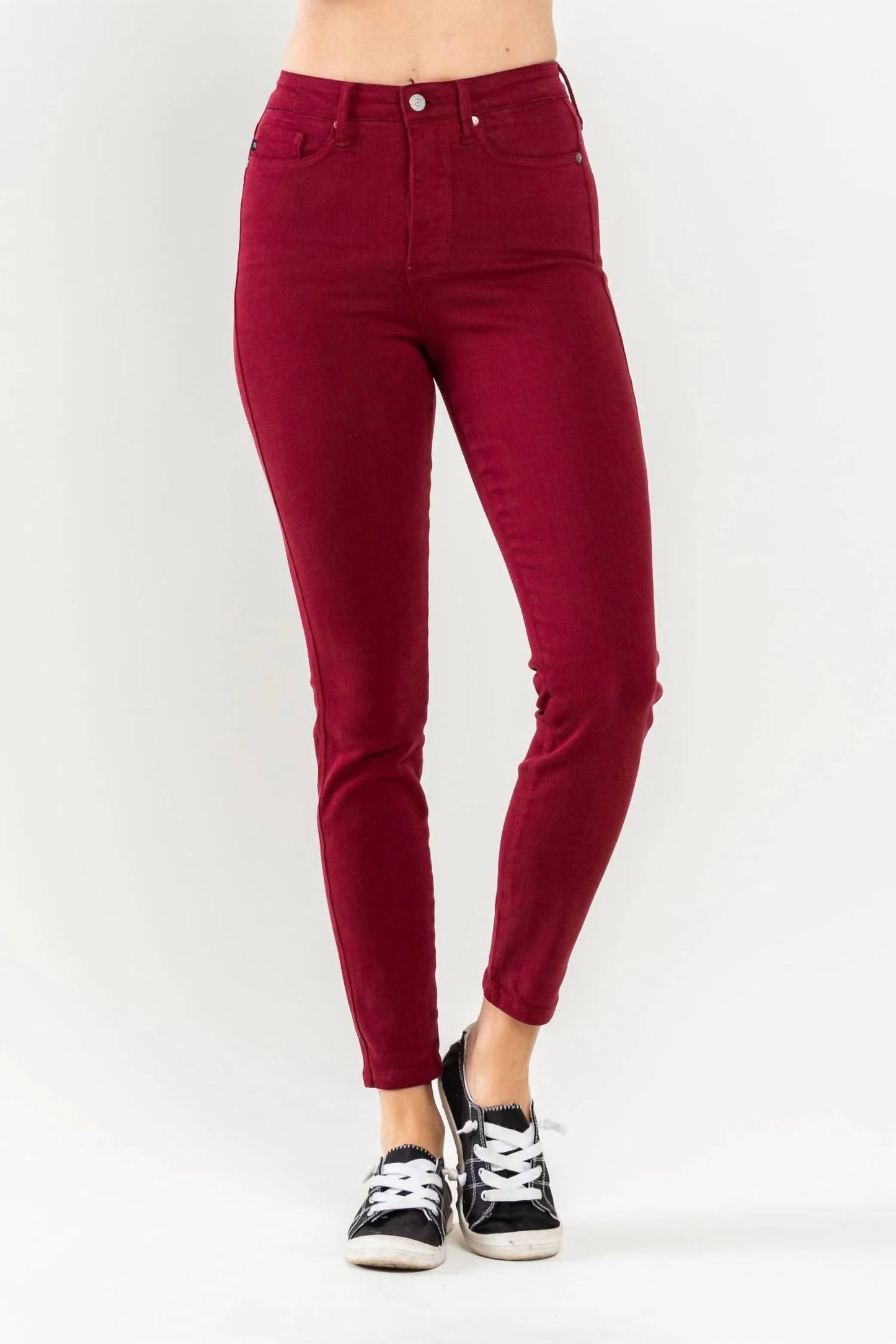Judy Blue - Women's Tummy Control Garment Dyed Skinny Jeans