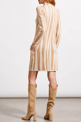 Tribal - Funnel Neck Sweater Mini Dress