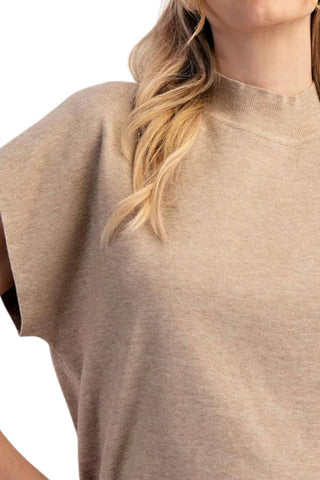 Ee:Some - Haven Mock Neck Knit Top