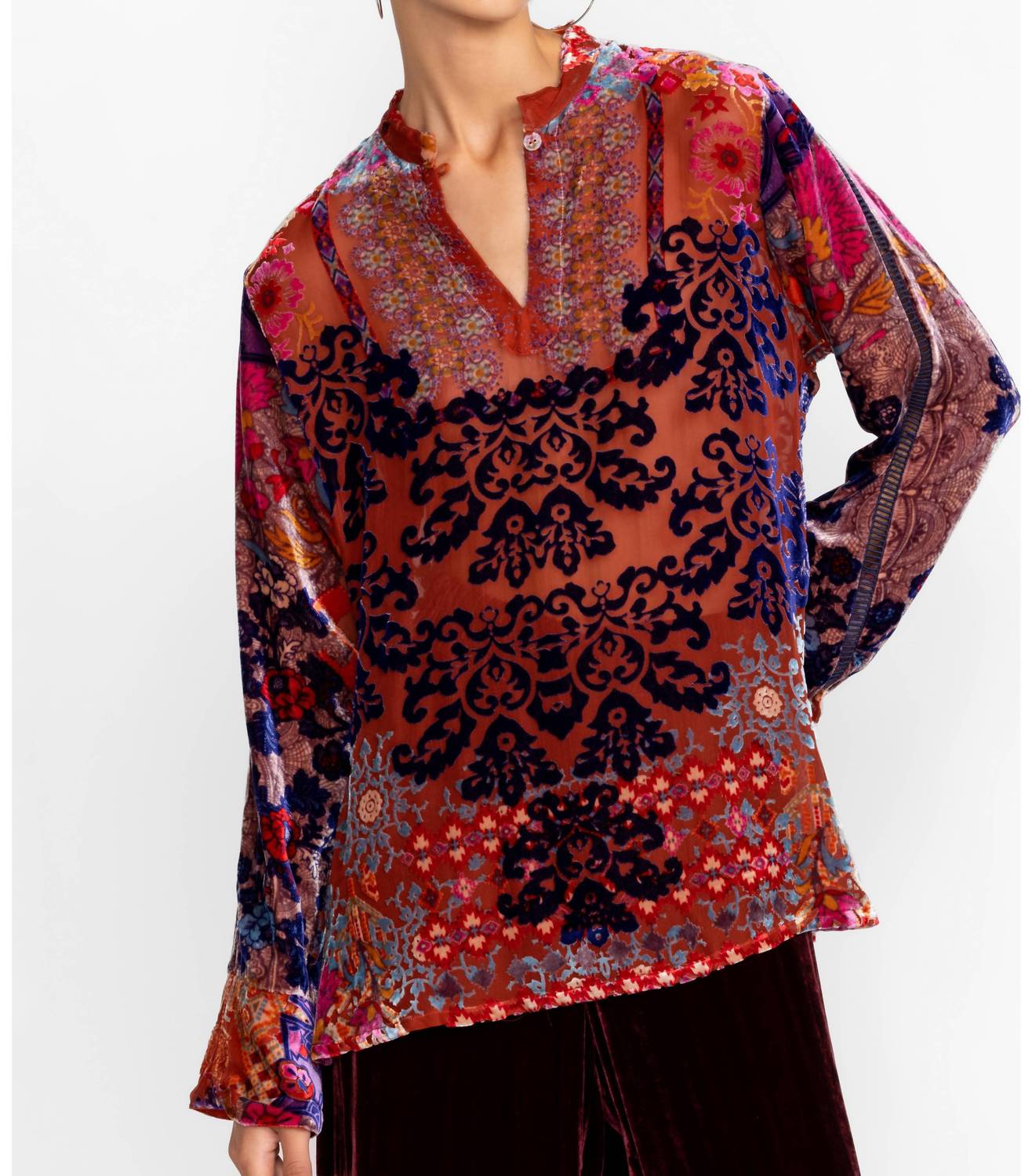 Johnny Was - Syriah Burnout Enta Blouse