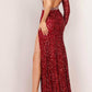 Aleta - One Shoulder Design Full Sequin Dress