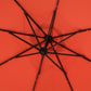 14.8 Ft Double Sided Outdoor Umbrella Rectangular Large with Crank (Orange)