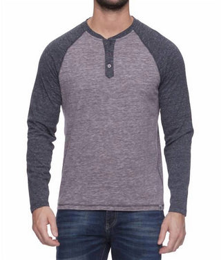 Flags & Anthem - Rollins Long Sleeve Snow Slub Henley Top