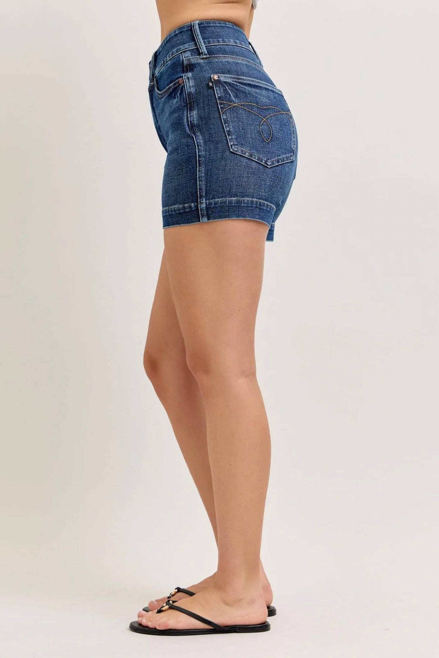 Judy Blue - High Waist Tummy Control Slim Denim Short