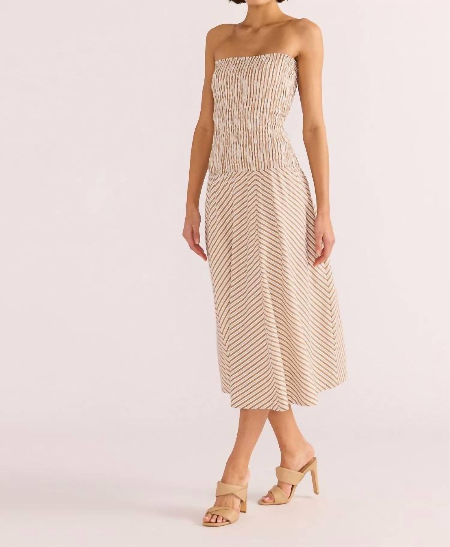 Minkpink - Artemis Shirred Midi Dress