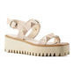 All Black - Women's Pyramid Stud Flatform Sandal