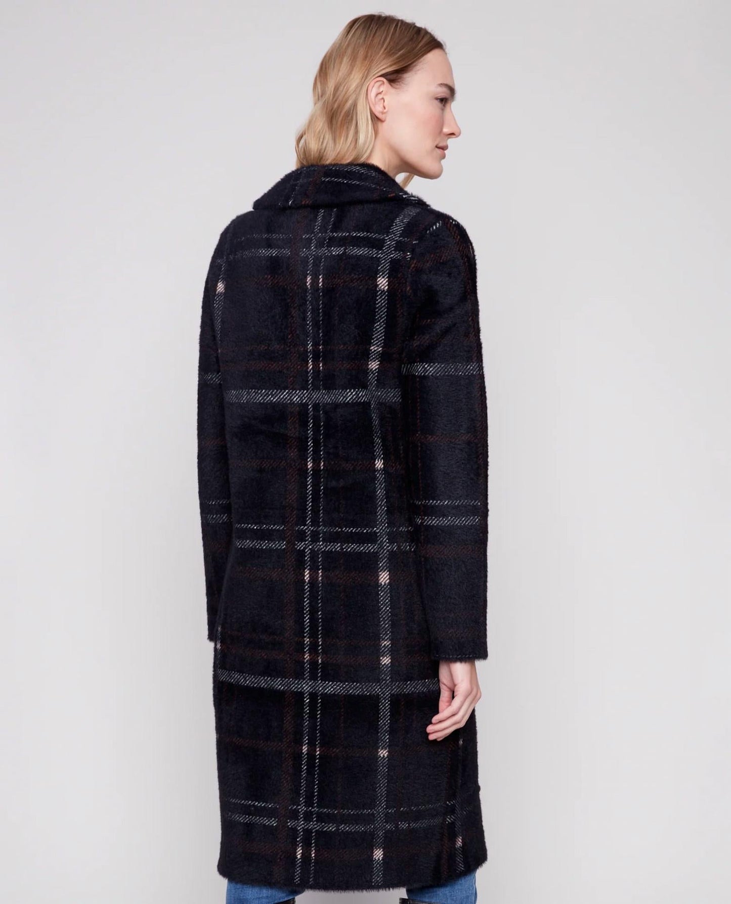 Charlie B - Knit Coatigan With Patch Pockets