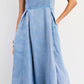 Easel - Mineral Washed Rib Knit Maxi Dress