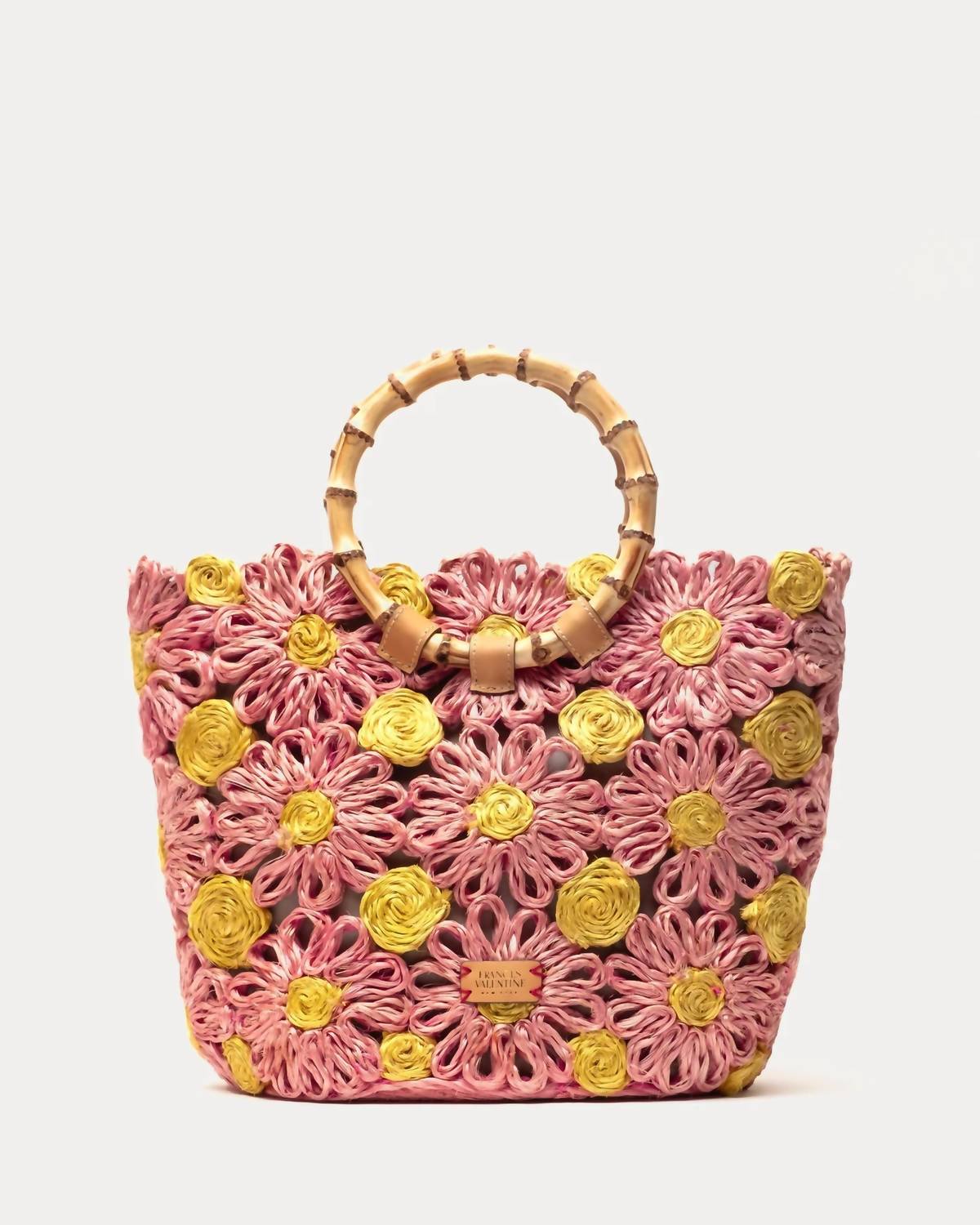 Frances Valentine - Women's Flora Tote Bag With Bamboo Handle
