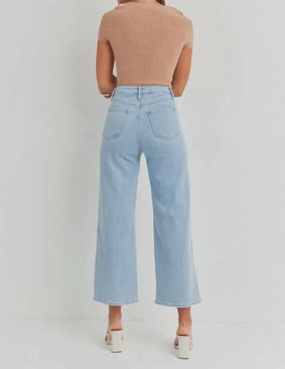 Just Black Denim - Cargo Pocket Wide Leg High Rise Jeans