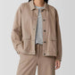 Eileen Fisher - Garment-dyed Utility Cotton Collar Jacket