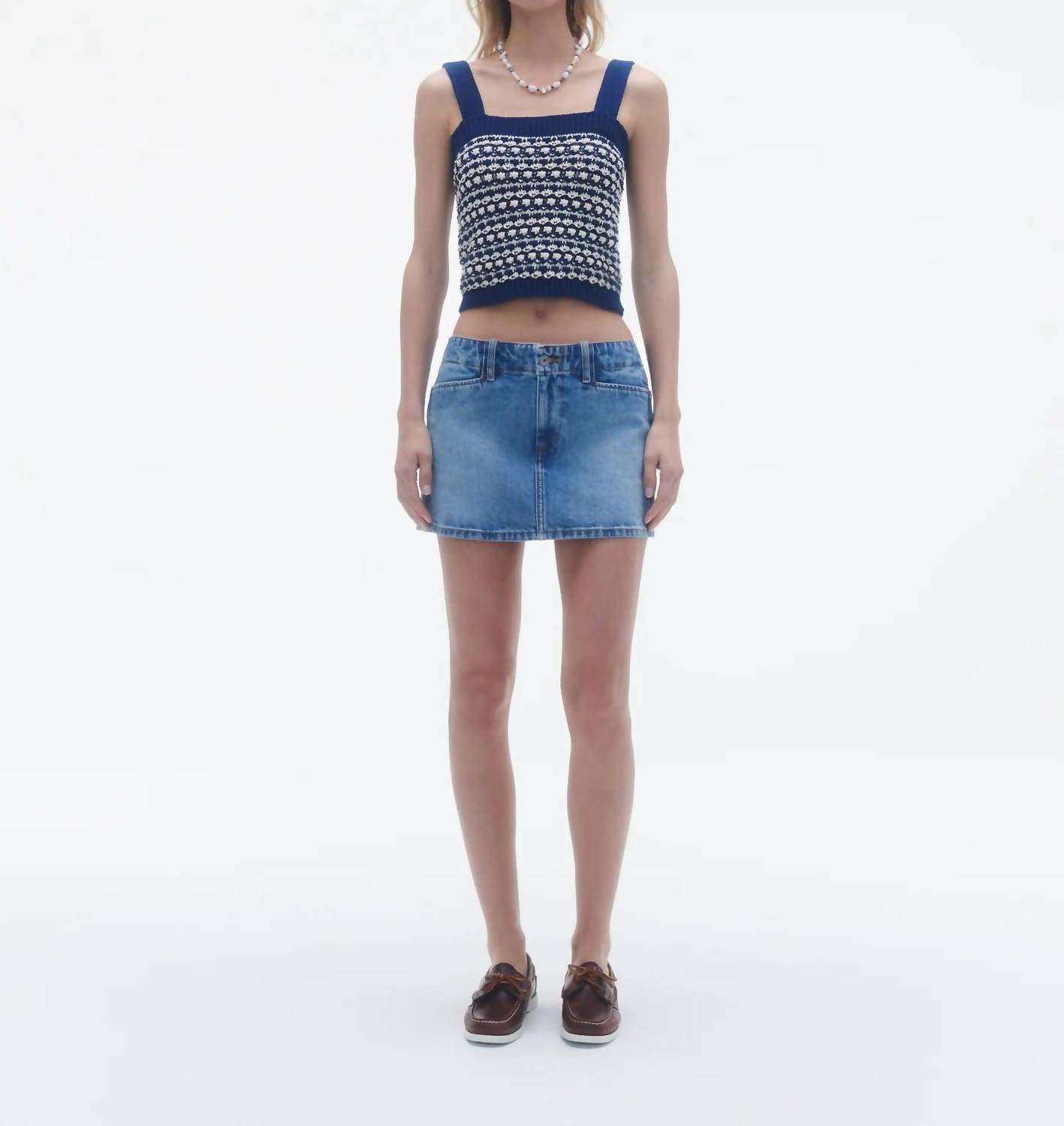 Guest In Residence - Marti Square Neck Tank Top