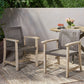 Outdoor Dining Chair Acacia Wood Frame (Set of 2)
