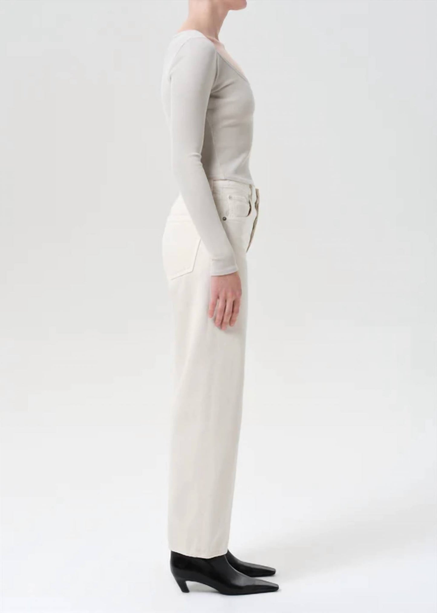 Agolde - Ren Cropped Wide Leg Jean