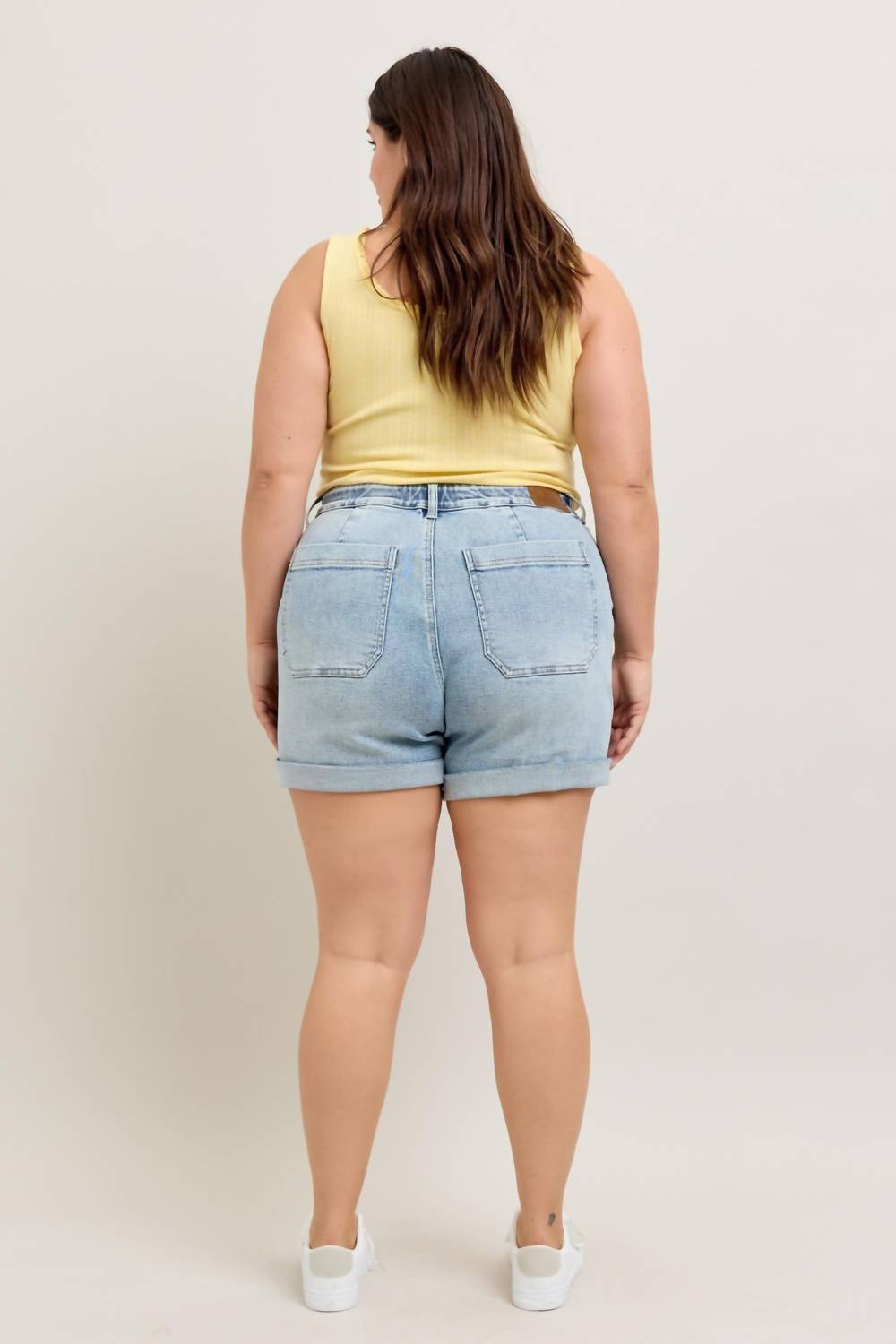 Judy Blue - High Waist Cuff Jogger Shorts - Plus