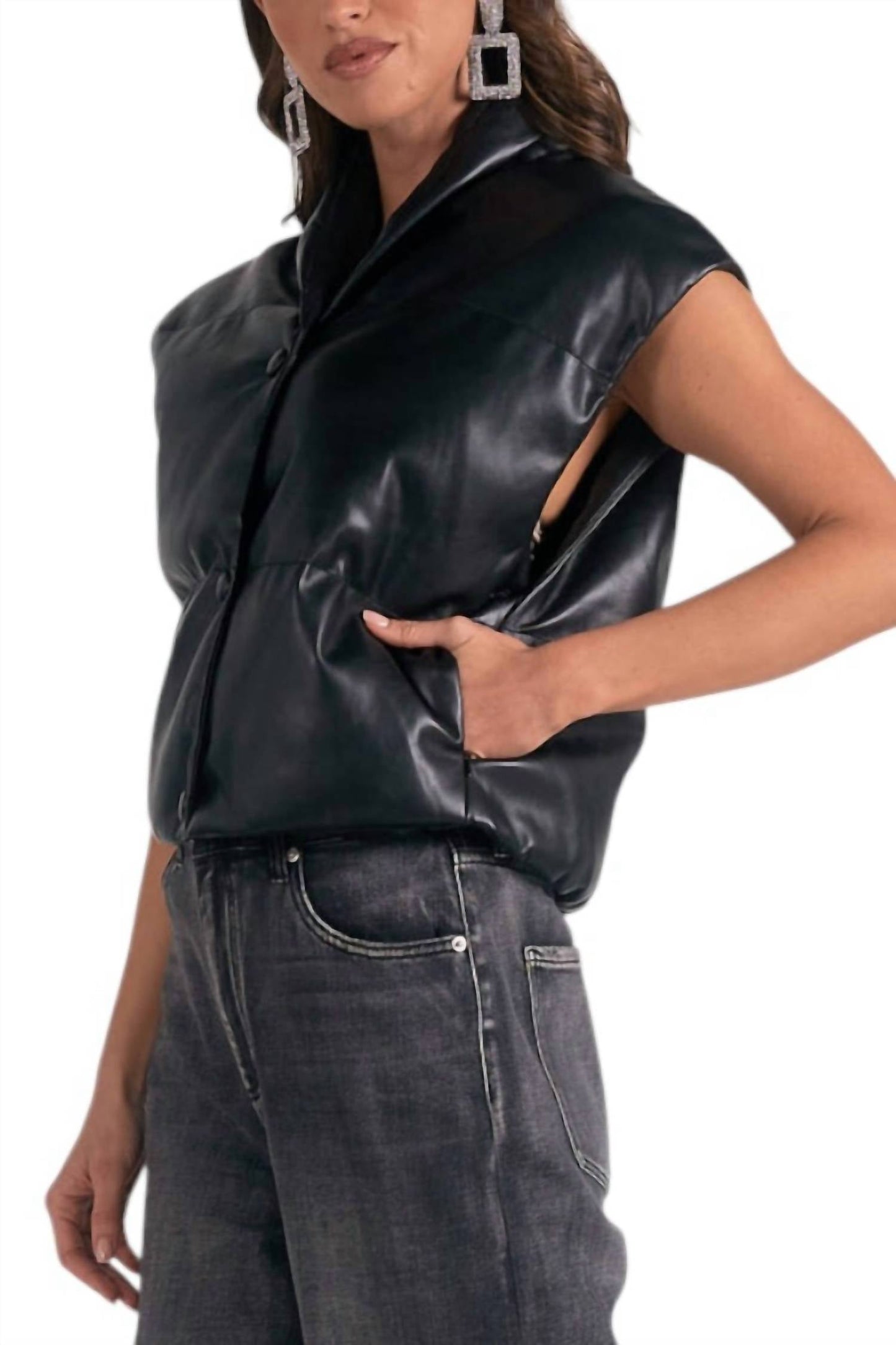 Elan - HIGH COLLAR VEST