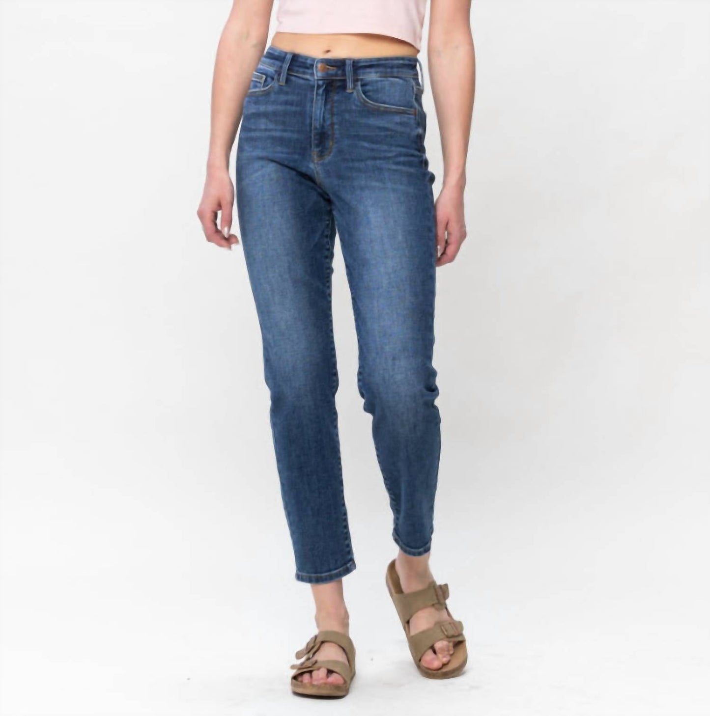 Judy Blue - High Waist Shield Back Pocket Slim Fit Jeans