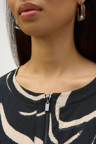 Joseph Ribkoff - Abstract Print A-Line Dress