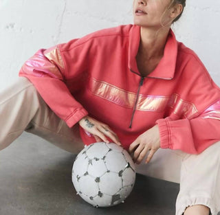 Free People - Away We Go Half Zip Jacket